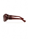 Kuboraum E22 burgundy wraparound glasses with pink lenses E22 58-23 BX pink buy online