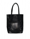 Trippen Net-Bag with perforated side in black leather buy online NET-BAG B WAW BLK WAW