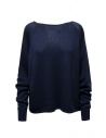 Ma'ry'ya long-sleeved pullover in navy blue cotton buy online YPK022 NAVY B4