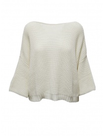 Ma'ry'ya maglia a scatola in cotone bianco panna online
