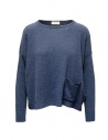 Ma'ry'ya pullover in misto cotone blu navy acquista online YPK003 NAVY C7