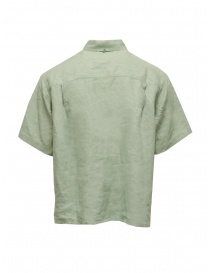 Woolrich green short-sleeved linen shirt price