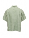 Woolrich camicia in lino maniche corte verde WJSI0071 SAGE prezzo