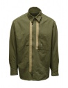 D-VEC camicia in lino khaki con cerniera acquista online VF-20200658 KHAKI