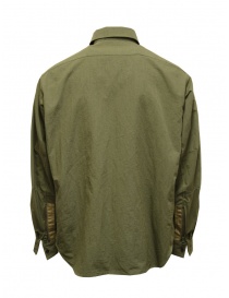 D-VEC Khaki linen shirt with zip