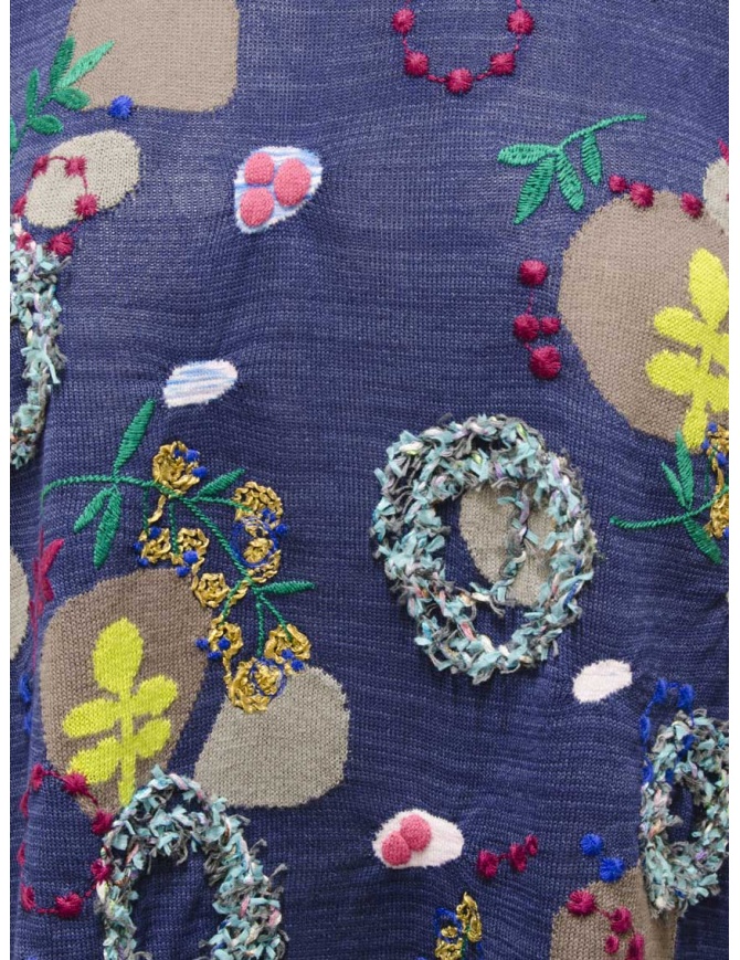 Top Corto In Cotone Blu Turchese Con Ricamo Chikankari Fatto A Mano - Eleganza Mughal Per Serate Speciali
