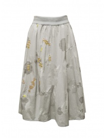 Gonne donna online: M.&Kyoko gonna grigia a fiori e caramelle in cotone