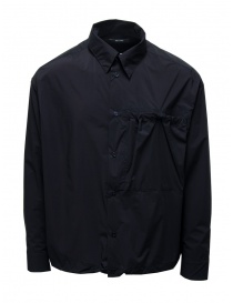 Mens t shirts online: D-VEC black shirt with pocket and elastic edge