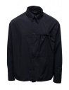 D-VEC camicia nera con taschino e bordo elastico acquista online VF-2LS00758 BLACK
