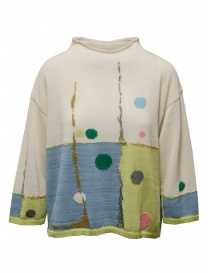 Maglieria donna online: Fuga Fuga maglia con motivi colorati disegnati a mano