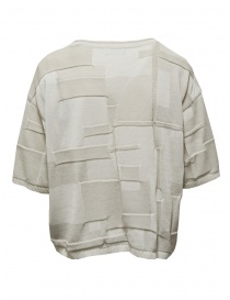 Fuga Fuga T-shirt in carta e cotone beige a quadri