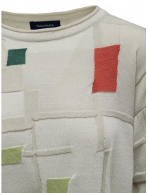Fuga Fuga T-shirt in beige checked paper and cotton price