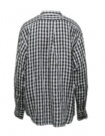 Kapital camicia a quadri bianchi e neri con volant