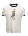Kapital T-shirt bianca con stampa scimmia di pezza acquista online K2403SC112 WHITE