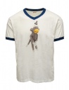 Kapital T-shirt bianca scollo a V stampa scimmia acquista online K2403SC115 WHITE