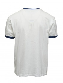 Kapital white V-neck T-shirt with monkey printed