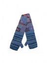 Kapital long fingerless gloves in blue wool buy online EK-1267XGA BLUE