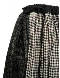 Kapital black and white checked patchwork skirt price