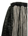Kapital gonna patchwork a quadri bianchi e neri K2406SK235 BLACK prezzo