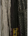 Kapital black and white checked patchwork skirt K2406SK235 BLACK buy online