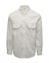 Kapital camicia bianca con ricami rossi acquista online EK-1666LS WHITE