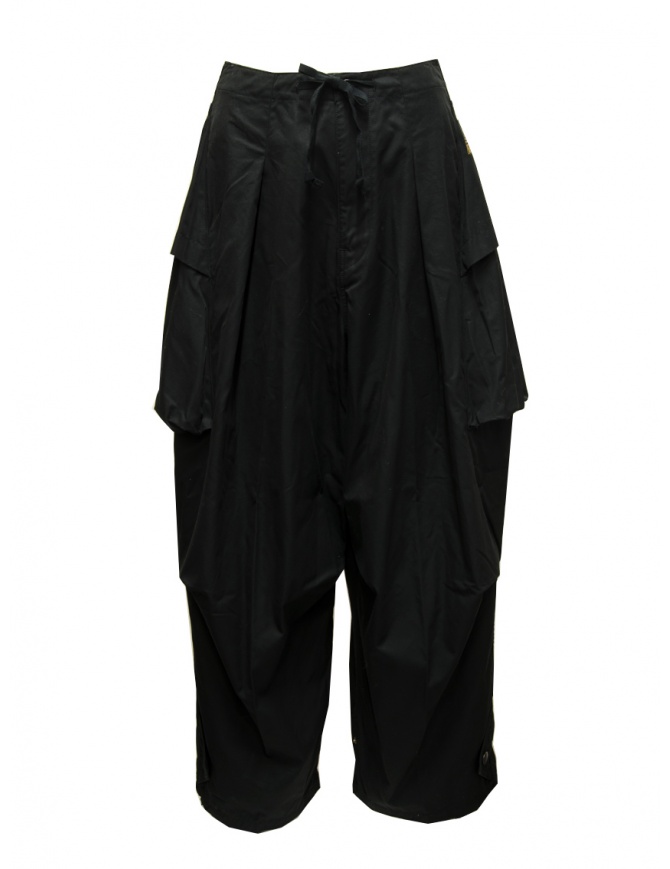 Kapital black multi-pocket cargo trousers K2404LP186 BLACK Kapital black multi-pocket cargo trousers K2404LP186 BLACK womens trousers online shopping
