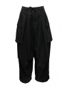 Kapital black multi-pocket cargo trousers buy online K2404LP186 BLACK