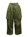 Kapital khaki green multi-pocket cargo trousers buy online EK-1754LP KHAKI