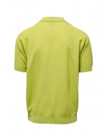 Goldwin polo verde acido senza cuciture