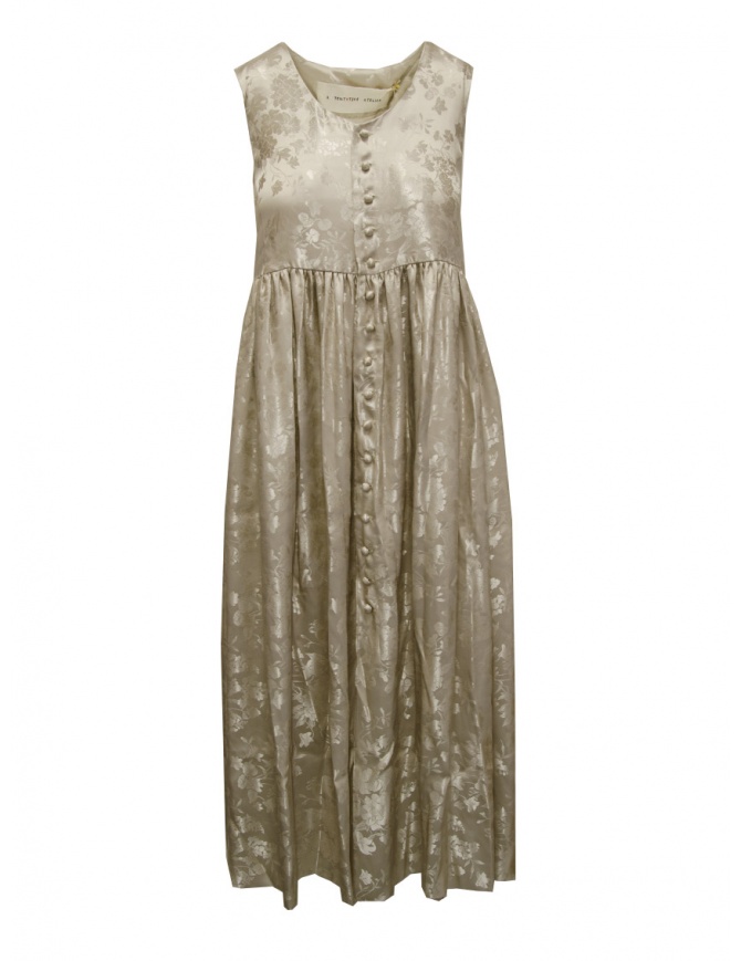 A Tentative Atelier Soledad abito smanicato beige a fiori A2525712 WALNUT A Tentative Atelier Soledad abito smanicato beige a fiori A2525712 WALNUT abiti donna online shopping