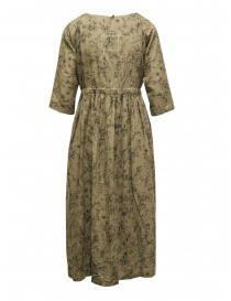 A Tentative Atelier brown linen blend dress with flowers