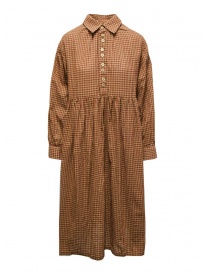 Abiti donna online: A Tentative Atelier lungo abito a camicia a quadretti rosso mattone