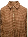 A Tentative Atelier lungo abito a camicia a quadretti rosso mattone G2525705B BRICK RED prezzo