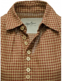 A Tentative Atelier lungo abito a camicia a quadretti rosso mattone abiti donna prezzo