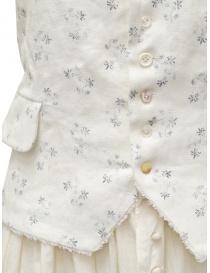 A Tentative Atelier Sarton abito lungo a gilet bianco naturale prezzo