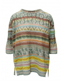 M.&Kyoko colorful striped cotton knit t-shirt online