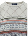 Fuga Fuga beige perforated mesh and colored striped T-shirt BEN07201WA BEIGE 31 buy online