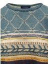 Fuga Fuga cadet blue perforated colorful striped T-shirt BEN07201WA BLUE 51 price