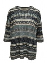 M.&Kyoko t-shirt in maglia di cotone a righe blu acquista online BEN01201WA CHARCOAL 73