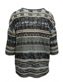 M.&Kyoko t-shirt in maglia di cotone a righe blu