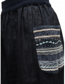 M.&Kyoko pantalone cropped nero con tasca laterale prezzo
