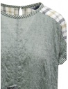 Fuga Fuga abito patchwork lungo a tunica verde BEN07252WA GREEN 42 acquista online