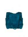 Kapital peacock blue canvas tote bag EK-1399XB PEACOCK BLUE buy online