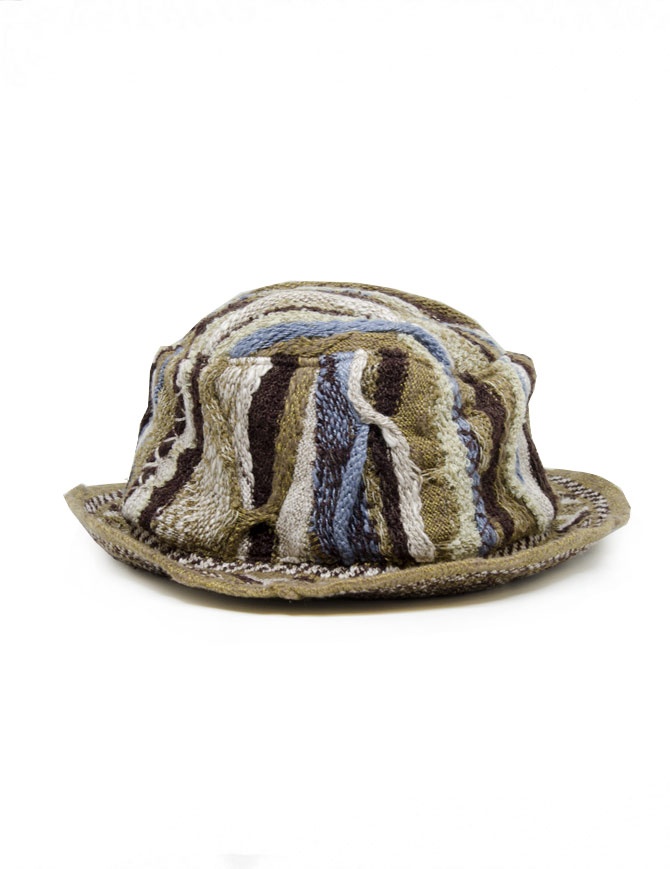 Kapital Gaudy brown and blue fisherman hat K2409XH516 GOLDBROWN Kapital Gaudy brown and blue fisherman hat K2409XH516 GOLDBROWN hats and caps online shopping