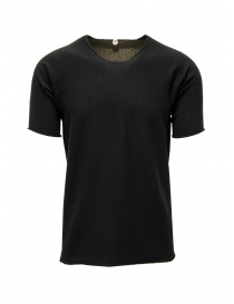 Label Under Construction T-shirt nera a righe sul retro online