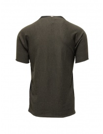 Label Under Construction T-shirt nera a righe sul retro
