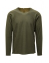 Label Under Construction maglietta manica lunga verde militare a righe acquista online 45YSW262ZER3/1 ML/MS