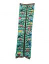 Kapital scarf-stole in green wool with colorful birds buy online EK-310XMA EMERALD