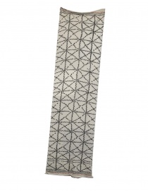 Kapital sciarpa-stola oversize ecru con linee a tratti online