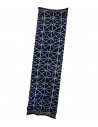 Kapital sciarpa stola oversize blu navy pattern geometrico a linee tratteggiate acquista online K2411XM551 NAVY